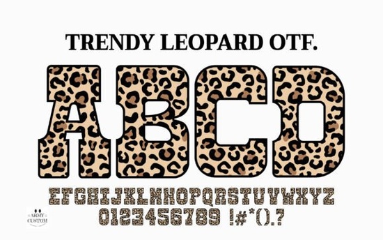 Trendy Leopard Font